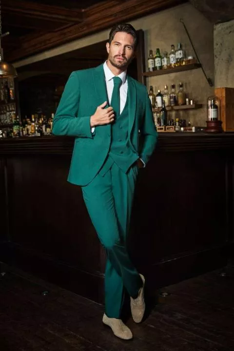 ABITO CLASSICO TRE PEZZI VERDE