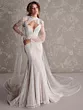 Abito da sposa Maggie Sottero IRAVATI con dettagli in pizzo e maniche trasparenti.