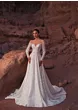 Abito da sposa scintillante Kristel di Giovanna Alessandro in un paesaggio roccioso.
