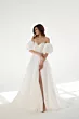 Abito da sposa D1922 Mark Loren con spalline sottili e maniche voluminose, elegante e moderno.