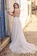 Abito da sposa Maggie Sottero Betsy, schiena scoperta, dettagli in pizzo, strada acciottolata.