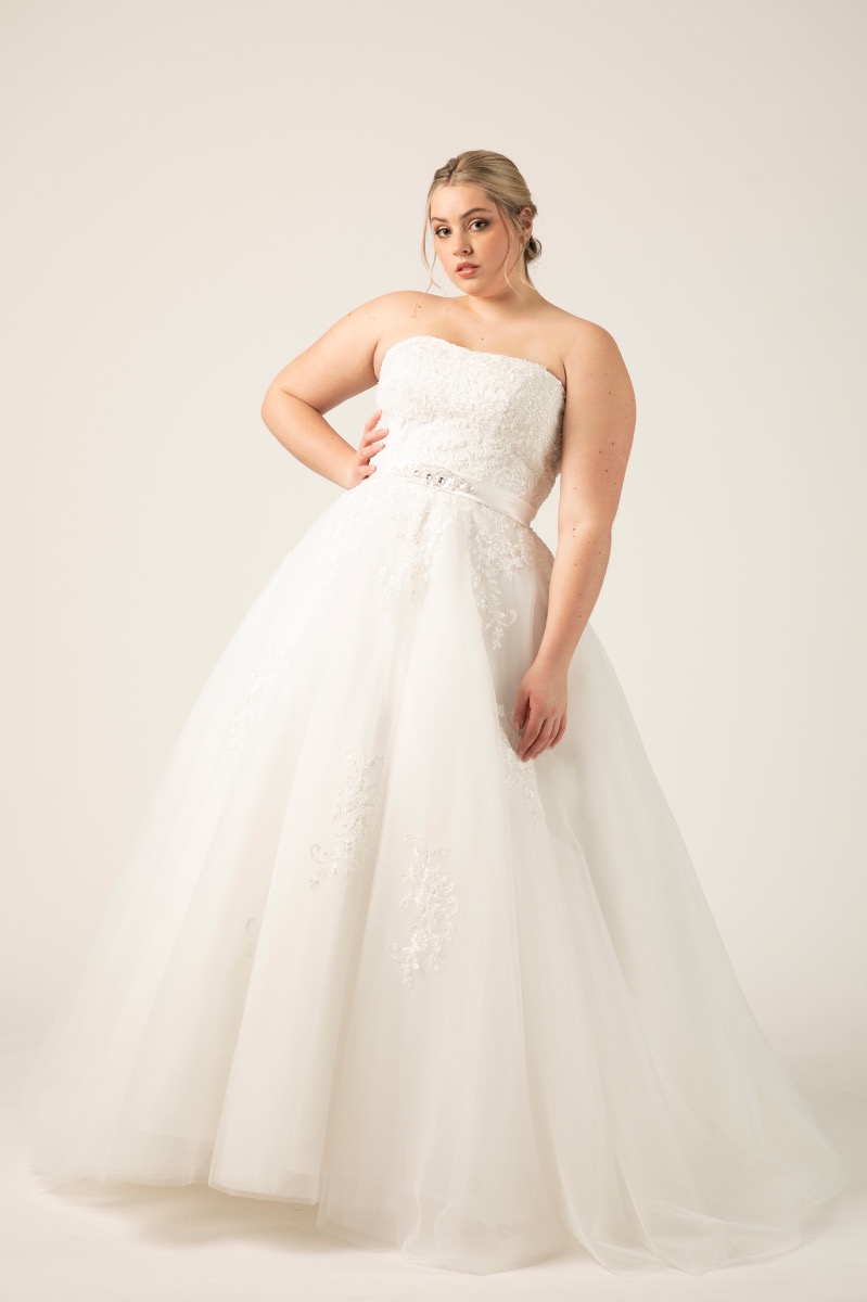 ABITO DA SPOSA LAVANDA CURVY