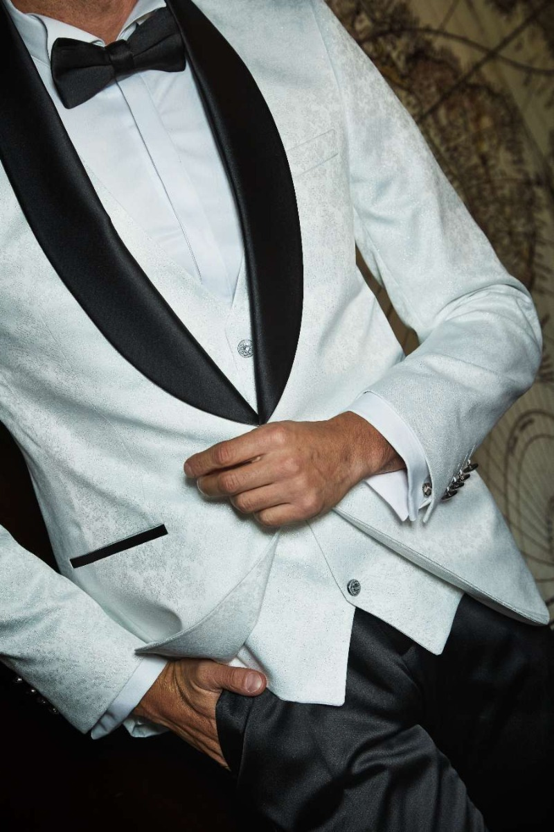 SMOKING BIANCO DAMASCATO