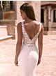 Abito da sposa NIREUS Bianco Evento, schiena scoperta con dettagli in pizzo, elegante e raffinato.