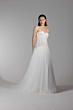 Abito da sposa bianco senza spalline, LUCE - ESSENTIAL EVERLASTING COLLECTION, dettaglio corpetto decorato.