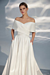 Abito da sposa off-shoulder bianco ARIAMO LIGHT L306, design elegante e moderno.