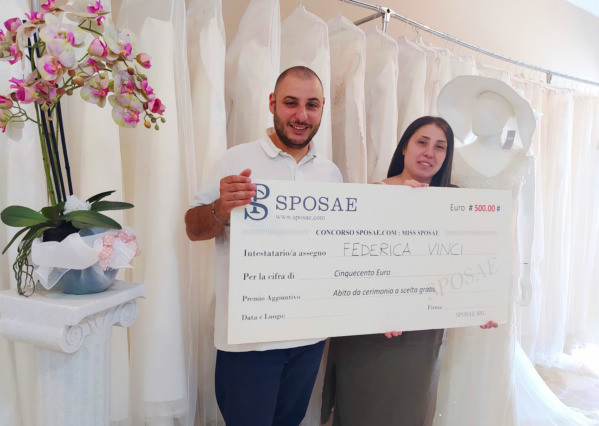Miss Sposae 2019: la premiazione di Federica, la sposa più votata