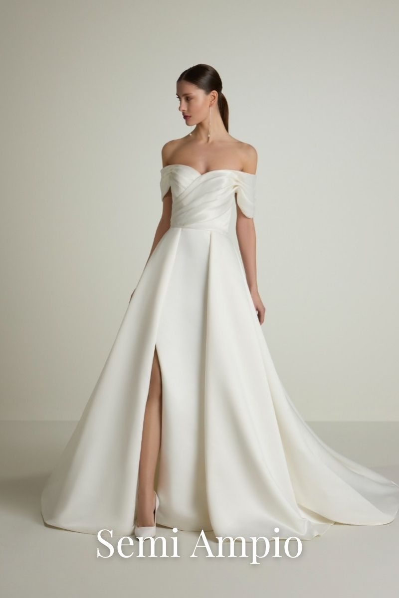 Abito da Sposa Semi Ampio