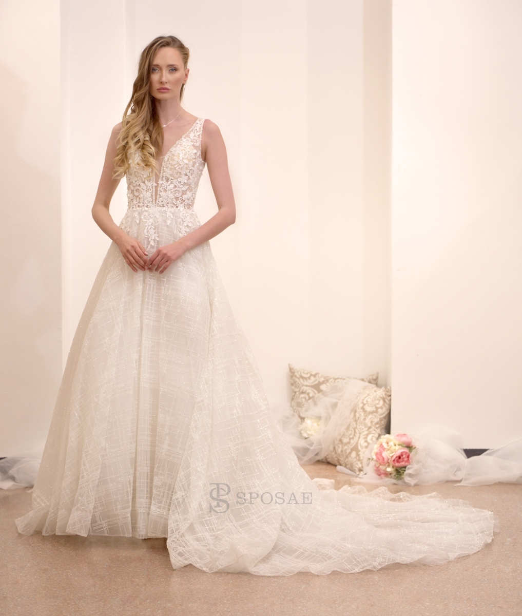 Abito da sposa luccicoso online